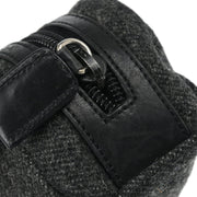 Prada Gray Wool Pouch