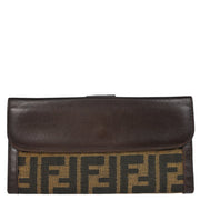 Fendi Brown Zucca Wallet Purse