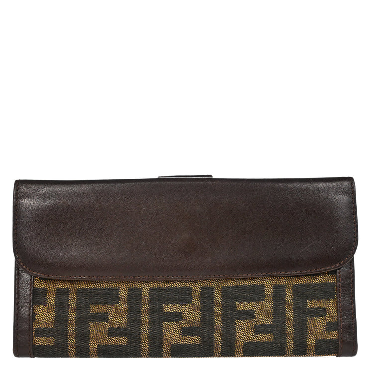 Fendi Brown Zucca Wallet Purse