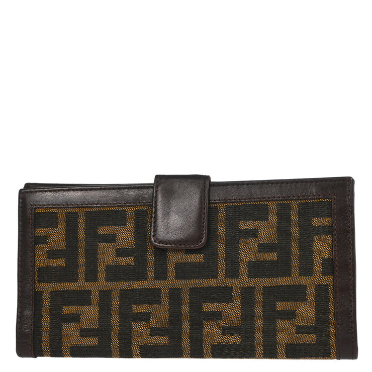 Fendi Brown Zucca Wallet Purse