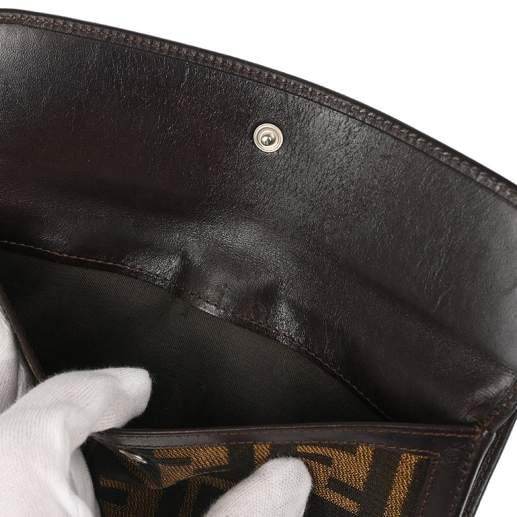 Fendi Brown Zucca Wallet Purse
