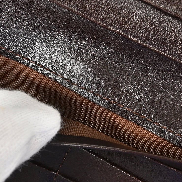 Fendi Brown Zucca Wallet Purse