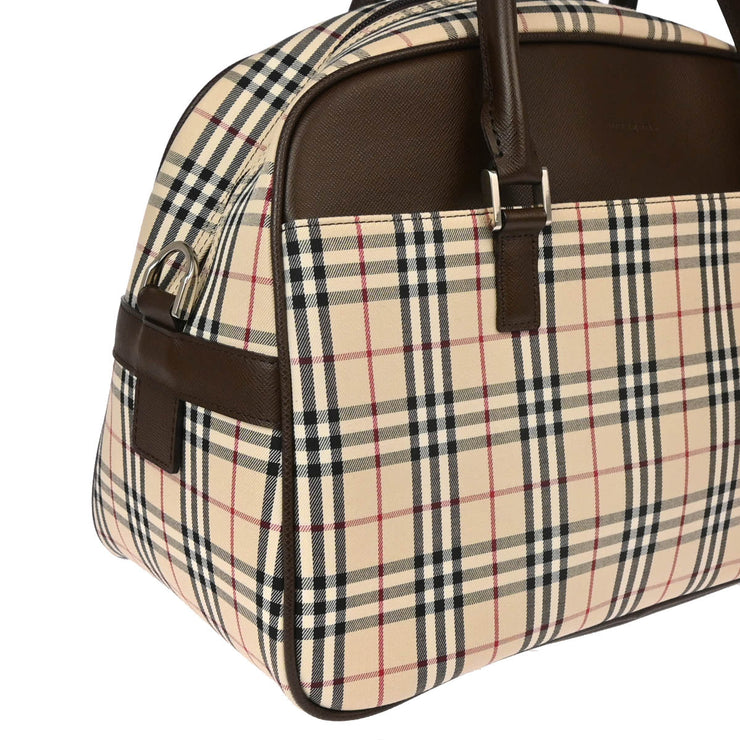 Burberry Beige Brown Burberry Check 2way Shoulder Handbag