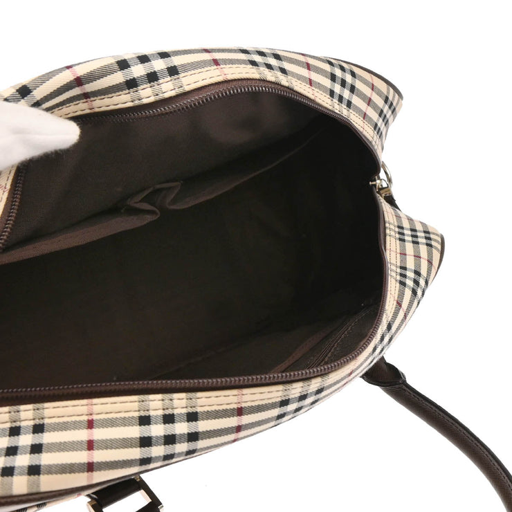 Burberry Beige Brown Burberry Check 2way Shoulder Handbag