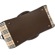 Burberry Beige Brown Burberry Check 2way Shoulder Handbag