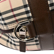 Burberry Beige Brown Burberry Check 2way Shoulder Handbag