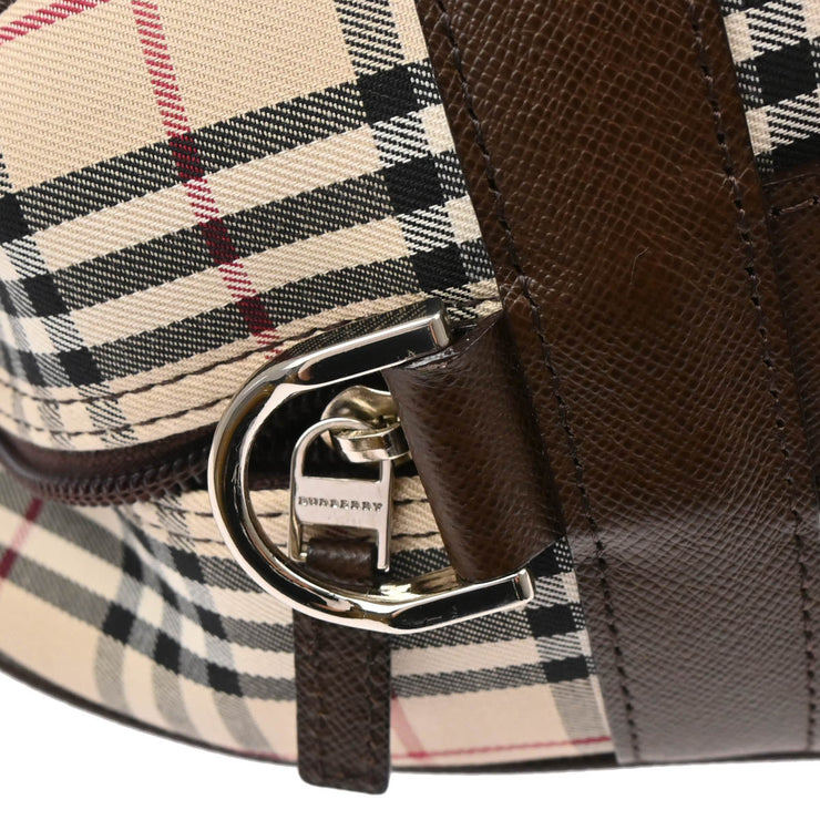 Burberry Beige Brown Burberry Check 2way Shoulder Handbag