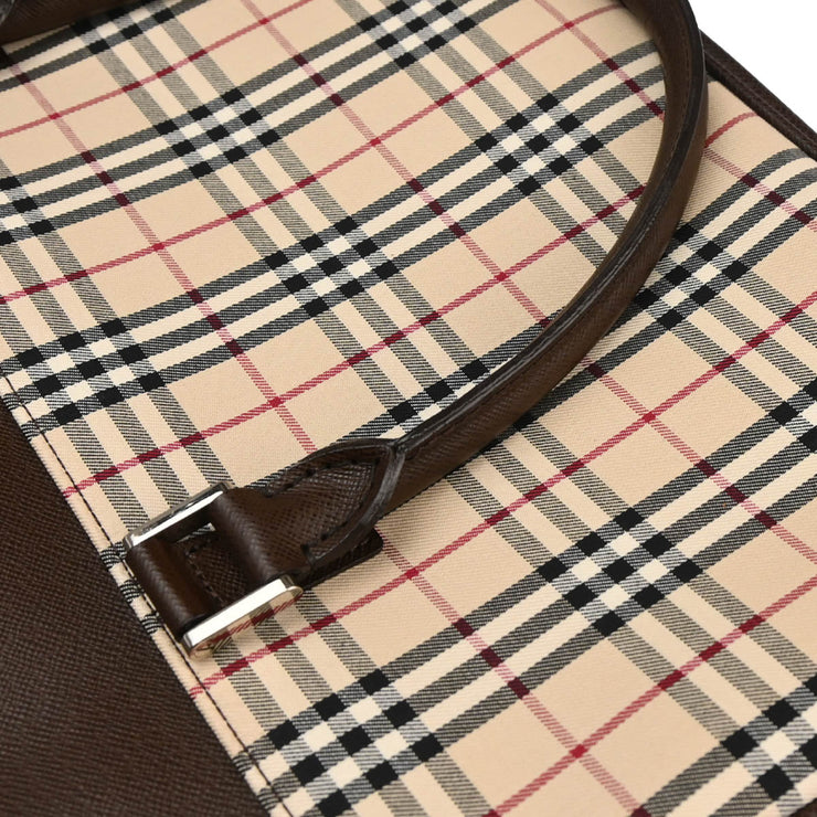 Burberry Beige Brown Burberry Check 2way Shoulder Handbag