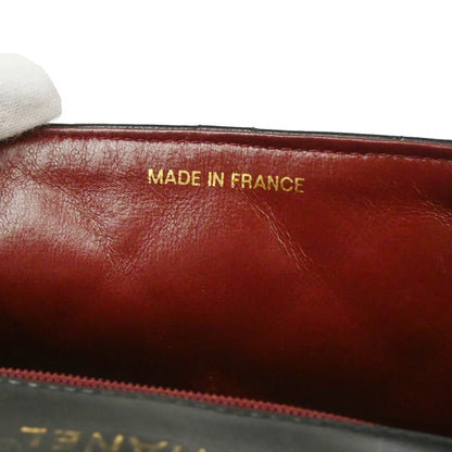 Chanel 1989-1991 Black Lambskin Shoulder Bag