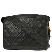 Chanel 1994-1996 Black Lambskin Camera Bag Large