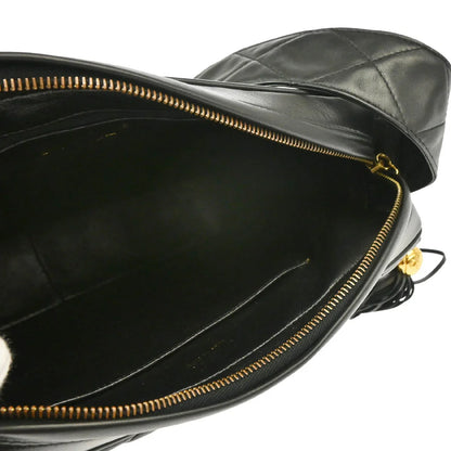 Chanel 1994-1996 Black Lambskin Camera Bag Large
