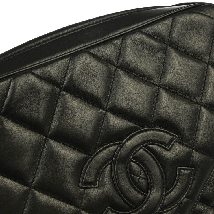 Chanel 1994-1996 Black Lambskin Camera Bag Large