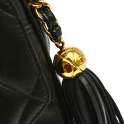 Chanel 1994-1996 Black Lambskin Camera Bag Large