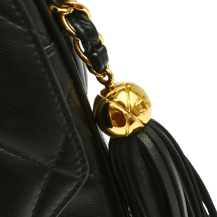 Chanel 1994-1996 Black Lambskin Camera Bag Large