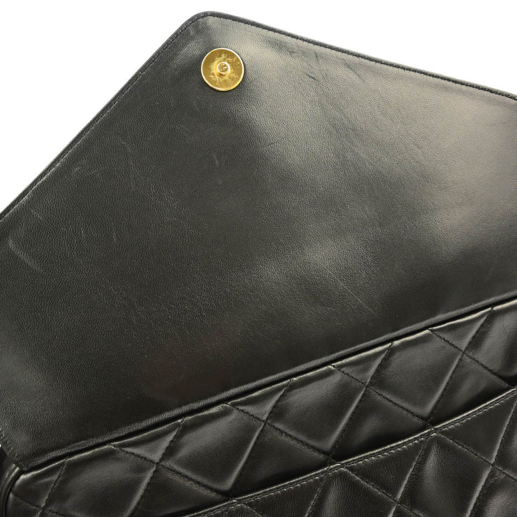 Chanel 1994-1996 Black Lambskin Camera Bag Large