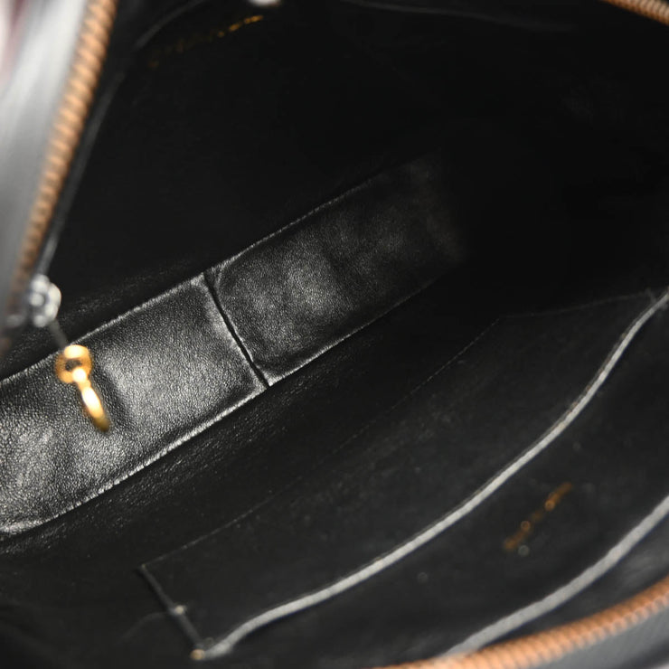 Chanel 1994-1996 Black Lambskin Camera Bag Large