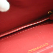 Chanel 1986-1988 Black Lambskin 2way Shoulder Handbag