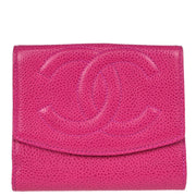 Chanel 1994-1996 Pink Caviar Bifold Wallet