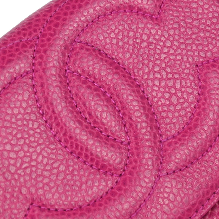 Chanel 1994-1996 Pink Caviar Bifold Wallet