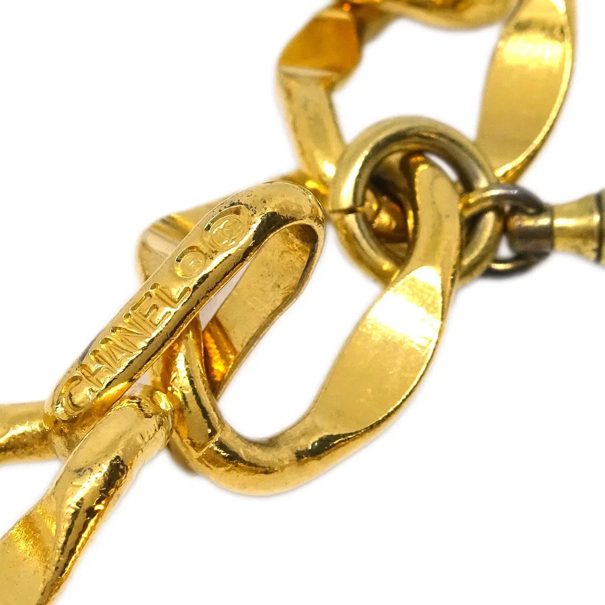 Chanel Chain Belt Medallion Gold Small Good