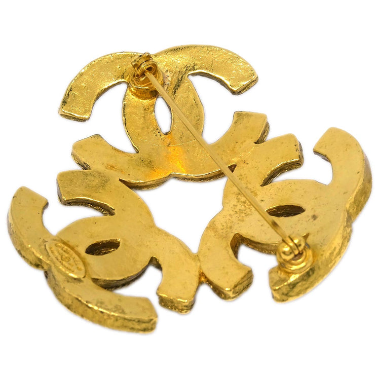 Chanel CC Brooch Pin Gold 94A