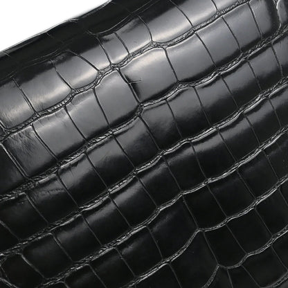 Hermes 1996 * Black Alligator Constance 23 Shoulder Bag