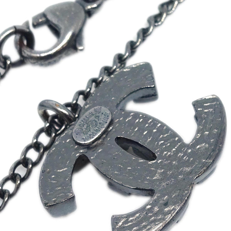 Chanel CC Chain Necklace Black 03P