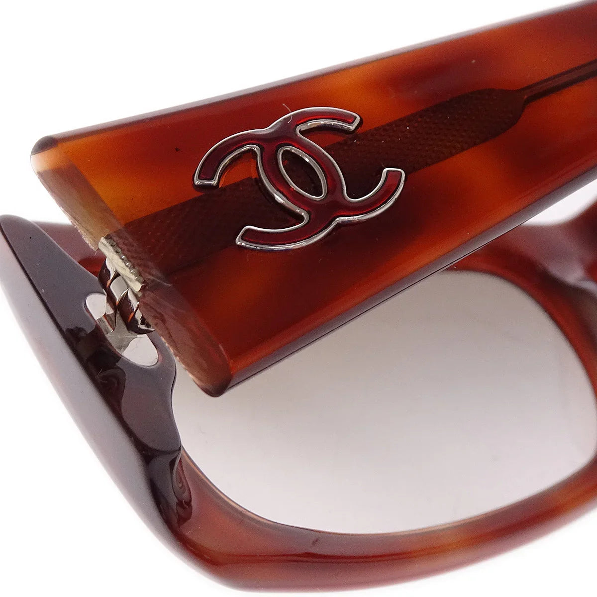 Chanel Sunglasses Eyewear Brown Small Good