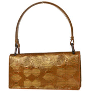 Prada Brown Leather Tartaruga Handbag