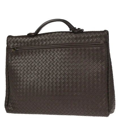 Bottega Veneta Brown Intrecciato Briefcase Handbag