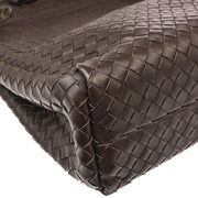 Bottega Veneta Brown Intrecciato Briefcase Handbag