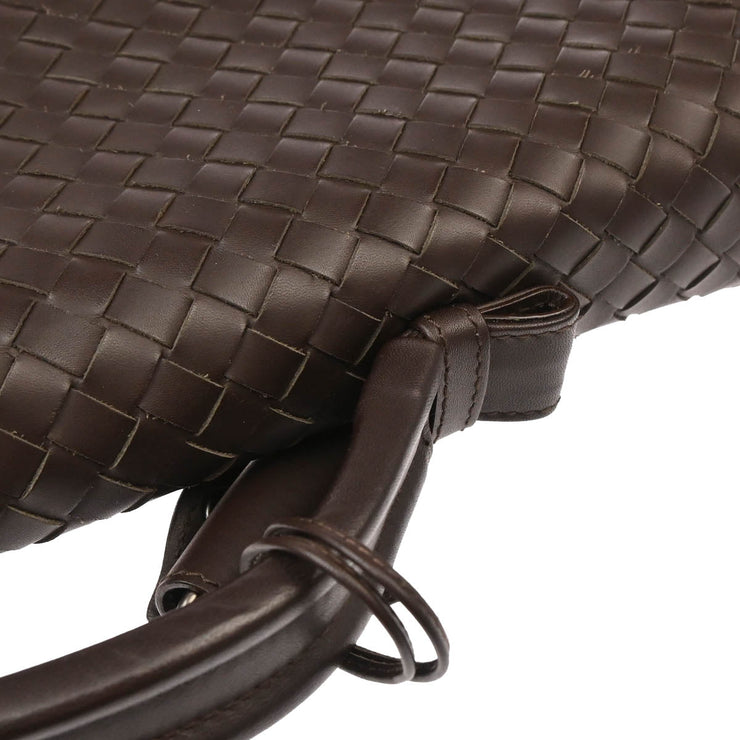 Bottega Veneta Brown Intrecciato Briefcase Handbag
