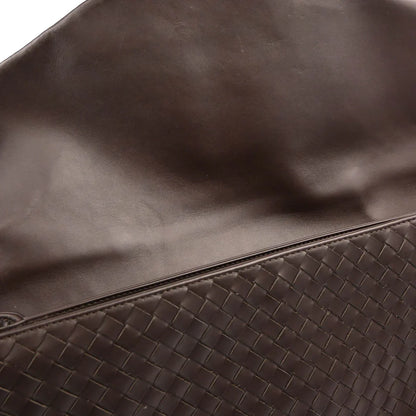 Bottega Veneta Brown Intrecciato Briefcase Handbag