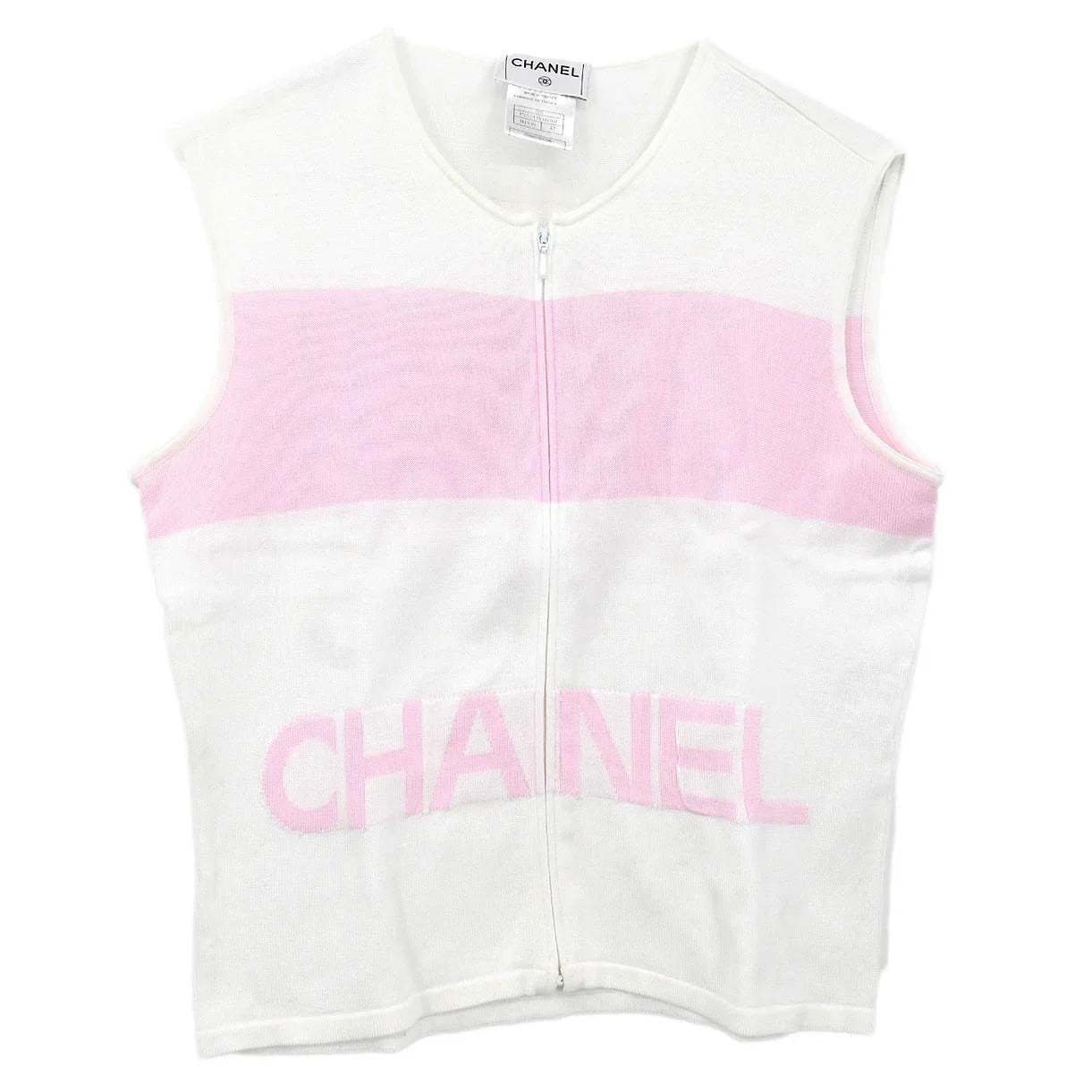 Chanel 2000 Sleeveless Top White #42