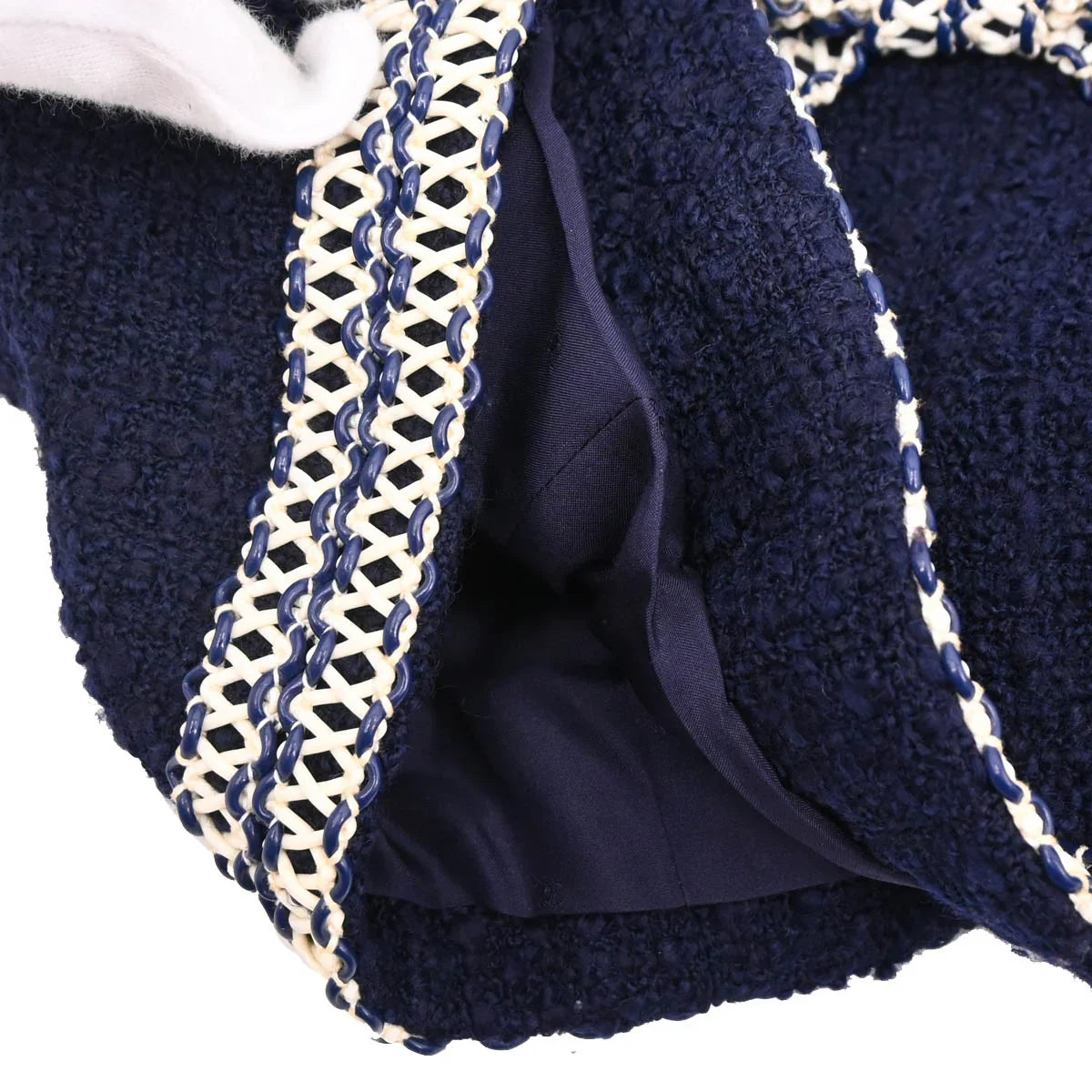 Chanel Setup Suit Jacket Skirt Navy
