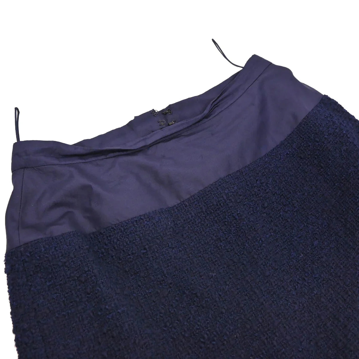Chanel Setup Suit Jacket Skirt Navy