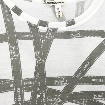 Hermes Short Sleeve T-shirt Top White #M