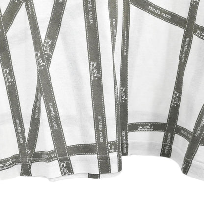 Hermes Short Sleeve T-shirt Top White #M