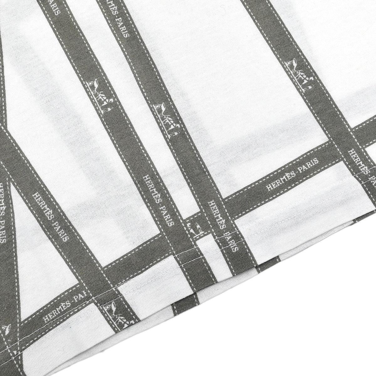 Hermes Short Sleeve T-shirt Top White #M