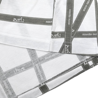 Hermes Short Sleeve T-shirt Top White #M