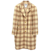 Chanel 1996 Jacket Coat Beige #44