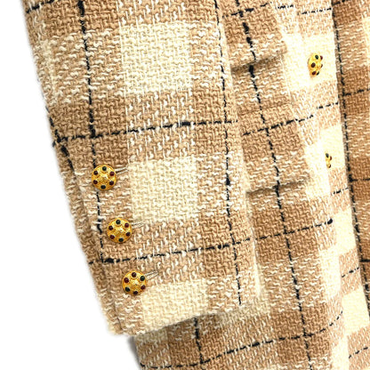 Chanel 1996 Jacket Coat Beige #44