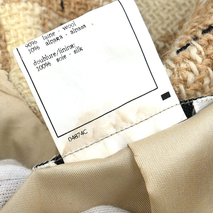 Chanel 1996 Jacket Coat Beige #44