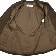 Christian Dior Setup Suit Jacket Skirt Brown #9