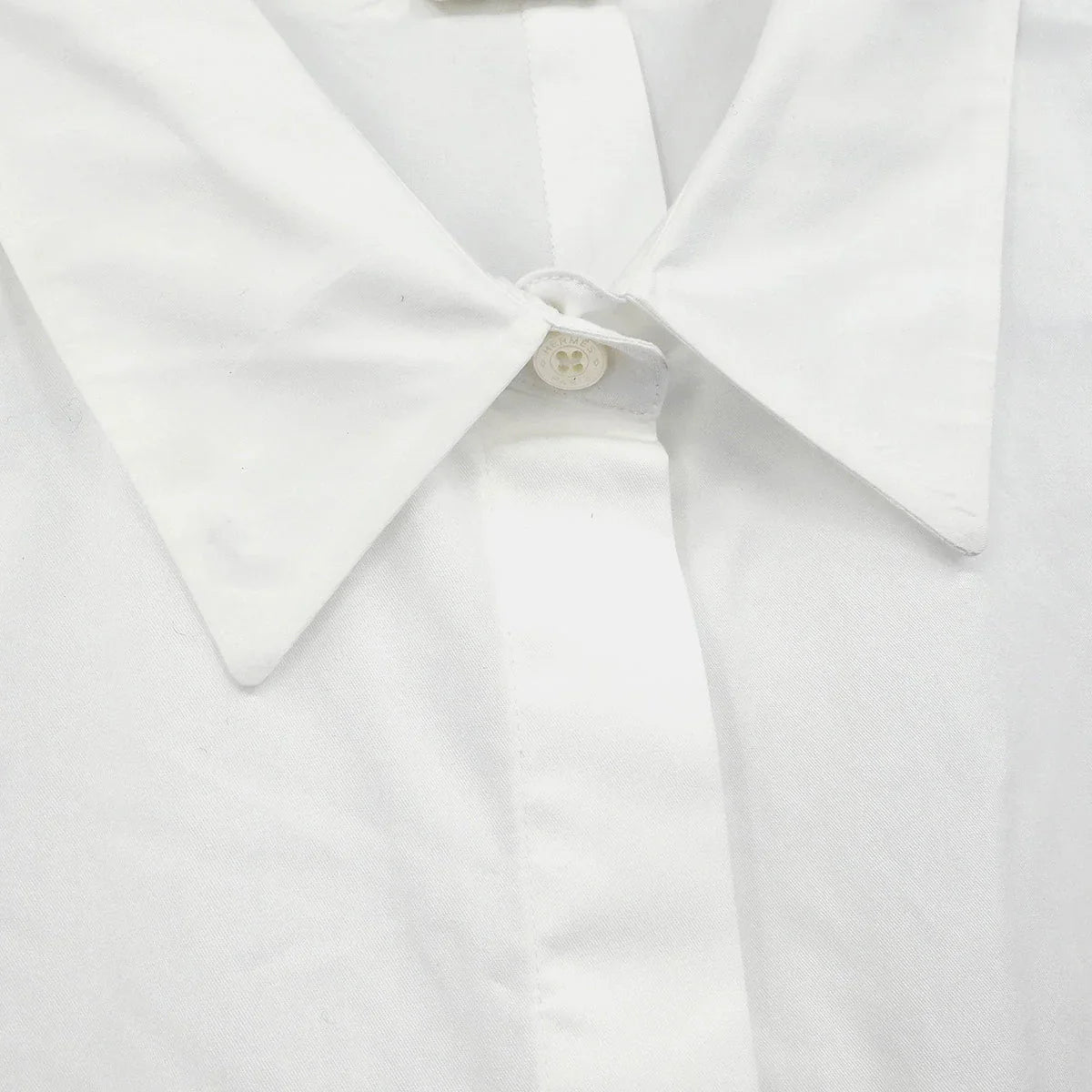 Hermes Shirt Blouse White #44