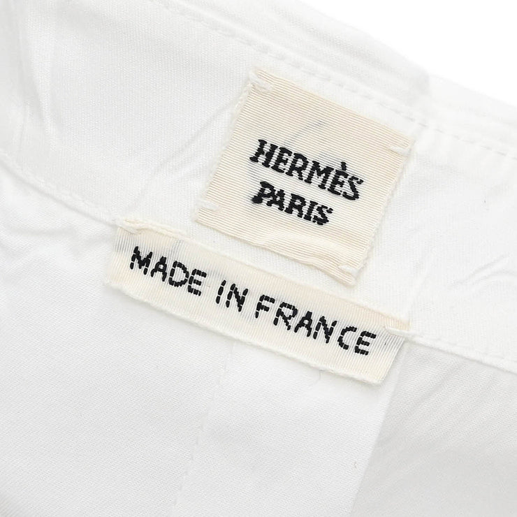 Hermes Shirt Blouse White #44
