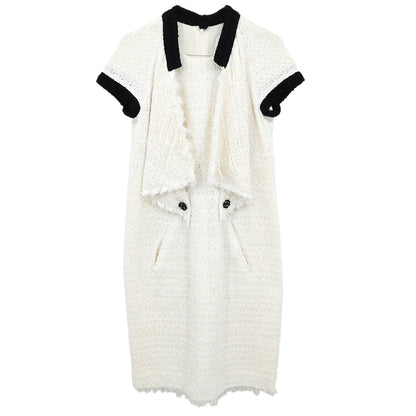 Chanel 2011 Short Sleeve Dress White #38