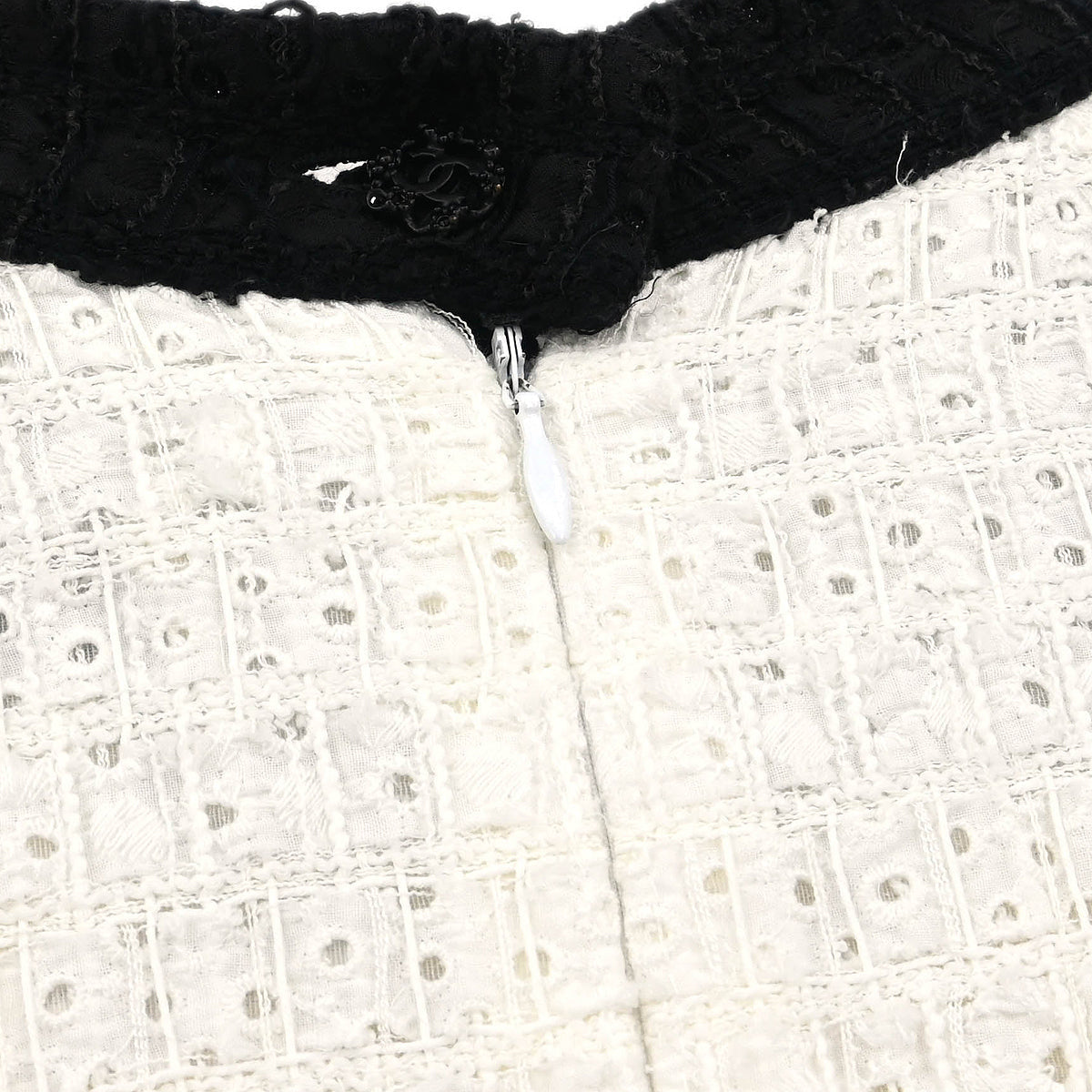 Chanel 2011 Short Sleeve Dress White #38