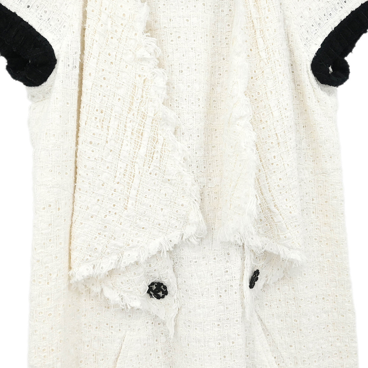 Chanel 2011 Short Sleeve Dress White #38
