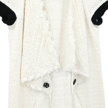 Chanel 2011 Short Sleeve Dress White #38